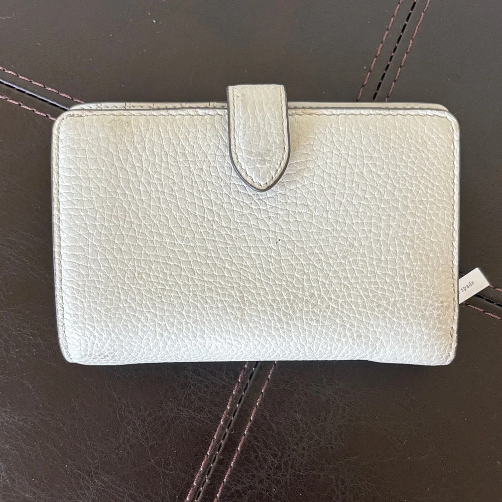 Kate Spade Cream Textured Wallet - Picture 2 of 5